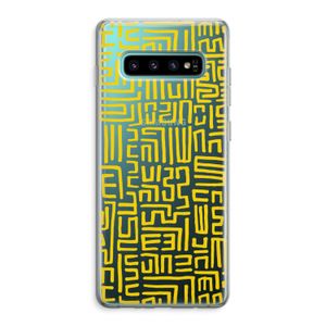 Majorelle Blue Print: Samsung Galaxy S10 Plus Transparant Hoesje