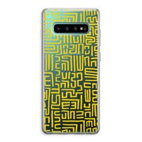 Majorelle Blue Print: Samsung Galaxy S10 Plus Transparant Hoesje
