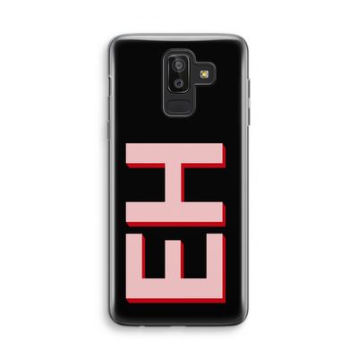 Monogram: Samsung Galaxy J8 (2018) Transparant Hoesje