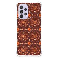 Samsung Galaxy A33 Doorzichtige Silicone Hoesje Batik Brown