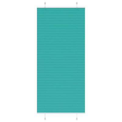 Pliss rolgordijn 90x200 cm stofbreedte 89,4 cm petrol groen