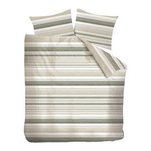 Rivièra Maison Sturdy Stripe Dekbedovertrek 200 x 200/220 cm - Grijsgroen