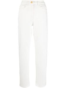 Elisabetta Franchi pantalon droit à taille haute - Blanc