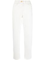 Elisabetta Franchi pantalon droit à taille haute - Blanc