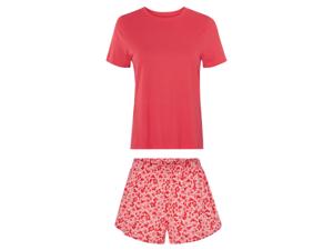 esmara Korte dames pyjama (Rood/donkerroze, L (44/46))