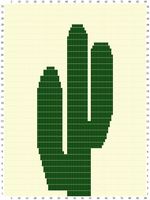 Sunarts doe het zelf pakket model Cactus 100 x 232 cm artikelnummer D232 - thumbnail