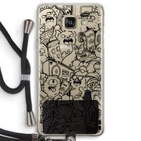 Vexx Black City : Samsung Galaxy A5 (2016) Transparant Hoesje met koord