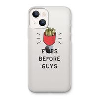 Fries before guys: iPhone 13 mini Transparant Hoesje