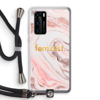 Feminist: Huawei P40 Transparant Hoesje met koord