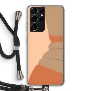 Bikini: Samsung Galaxy S21 Ultra Transparant Hoesje met koord