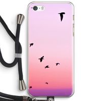 Fly away: iPhone 5 / 5S / SE Transparant Hoesje met koord
