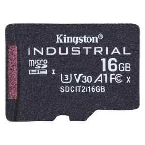 Kingston microSDHC Industrial C10 A1 pSLC Card Single Pack 16GB