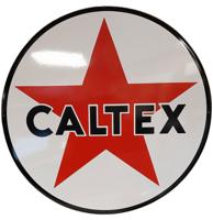 Caltex Logo Emaille Bord XL - Ø78cm