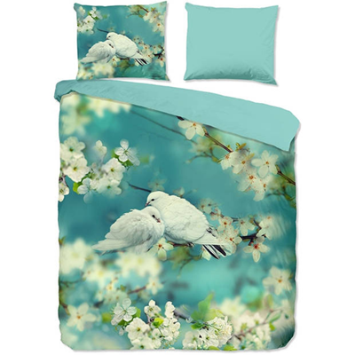 Dekbedovertrek Lovebirds Romantisch & Natuur & Dieren 240x200 Cm Verkoelend Good Morning - Dekbed-Discounter.nl
