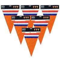 Oranje Holland vlaggenlijnen 10 meter - 6x stuks van 10 meter   -