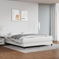 Pocketveringmatras 160x200x20 cm kunstleer wit Pocketveringmatras 160x200x20 cm kunstleer wit