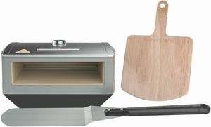 BBGRILL: Bakerstone Fornuis Pizzaoven Set - Zilver