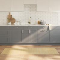 Vloerkleed rechthoekig 60x200 cm bamboe lichtnaturel