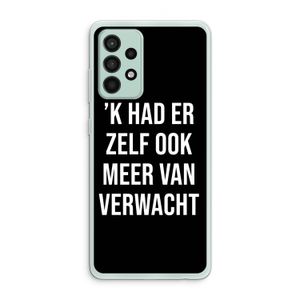 Meer verwacht - Zwart: Samsung Galaxy A52s 5G Transparant Hoesje