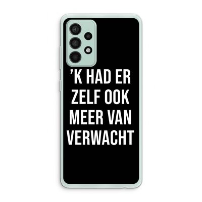 Meer verwacht - Zwart: Samsung Galaxy A52s 5G Transparant Hoesje