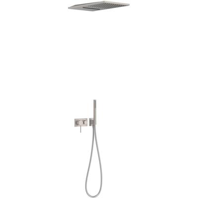 Regendouche set Tres 3V | Inbouw | Mengkraan | 3-weg | Rond | RVS look
