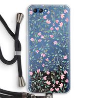 Sierlijke bloemen: Honor 10 Transparant Hoesje met koord