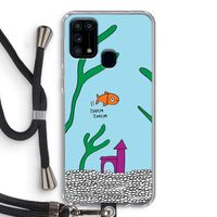 Aquarium: Samsung Galaxy M31 Transparant Hoesje met koord