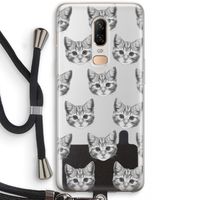 Kitten: OnePlus 6 Transparant Hoesje met koord
