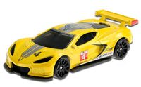 Hot Wheels auto Baja Blazers Corvette C8.R jongens 7 cm geel - thumbnail