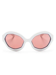 Marni Eyewear lunettes de soleil Cumulus Cloud à monture ronde - Blanc