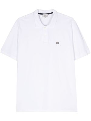 Woolrich polo à logo appliqué - Blanc