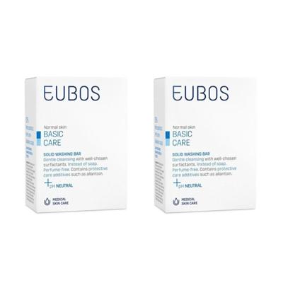 Eubos Duo Washing Bar Blauw 2x125gr Eubos Duo Washing Bar Blauw 2x125gr
