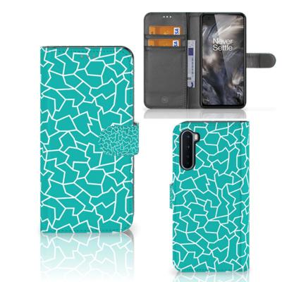 OnePlus Nord Hoesje Cracks Blue