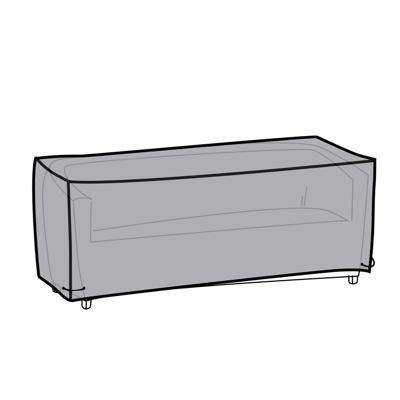 Bankbedekking DKD Home Decor Zwart Donker grijs 205 x 80 x 60 cm