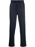 Corneliani pantalon de jogging à rayures latérales - Bleu