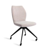 Jesper Home Eetkamerstoel 'Ikata' Glide Black, kleur Pretty Plaster