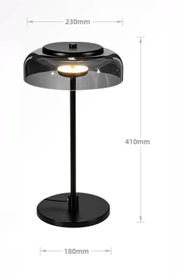 Aurélo - Designer Tafellamp van Glas met LED in Postmoderne Stijl