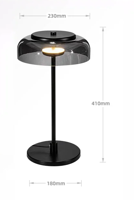 Aurélo - Designer Tafellamp van Glas met LED in Postmoderne Stijl Aurélo - Designer Tafellamp van Glas met LED in Postmoderne Stijl