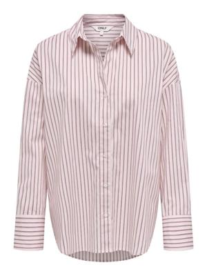 Only Onloregon Alva Ls Reg Shirt Noos Wvn 15367554 Blouse 5012928 Fuchsia Pink Bordeaux+white
