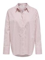 Only Onloregon Alva Ls Reg Shirt Noos Wvn 15367554 Blouse 5012928 Fuchsia Pink Bordeaux+white