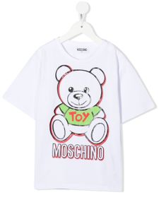 Moschino Kids t-shirt à imprimé Teddy Bear - Blanc