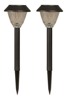 Luxform Set van 2 prikspotsKodiak zwart solar - LWE39207