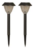 Luxform Set van 2 prikspotsKodiak zwart solar - LWE39207