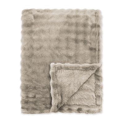 Bedsprei Ribbed Comfort - Taupe - 150x200cm Van Byrklund Microvezel - Dekbed-Discounter.nl