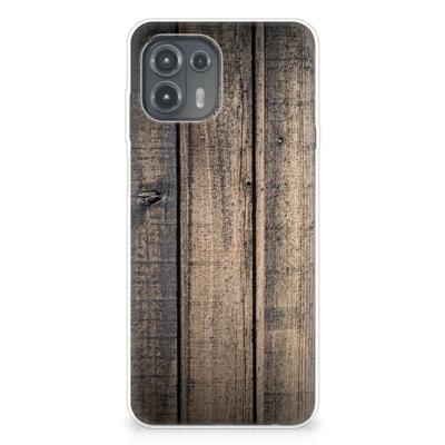 Motorola Edge 20 Lite | Bumper Hoesje | Steigerhout