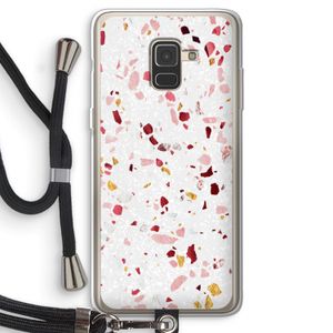 Terrazzo N°9: Samsung Galaxy A8 (2018) Transparant Hoesje met koord