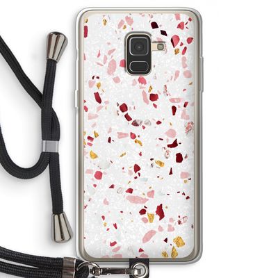 Terrazzo N°9: Samsung Galaxy A8 (2018) Transparant Hoesje met koord