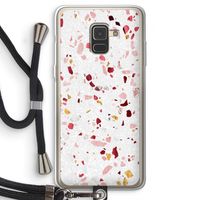 Terrazzo N°9: Samsung Galaxy A8 (2018) Transparant Hoesje met koord