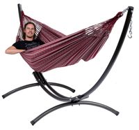 'Arc & Comfort' Bordeaux Tweepersoons Hangmatset - 180 kg - Rood - Colombiaanse - Tropilex