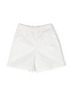 Douuod Kids short en coton à taille élastiquée - Blanc